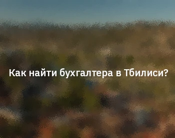 Как найти бухгалтера в Тбилиси?