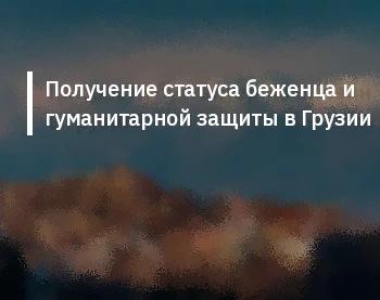 Получение статуса беженца и гуманитарной защиты в Грузии