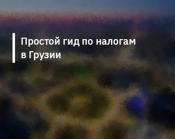 Простой гид по налогам в Грузии